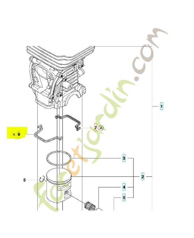 Joint 544395901. Pièce de rechange Husqvarna Joint 544395901. Pièce de rechange Husqvarna