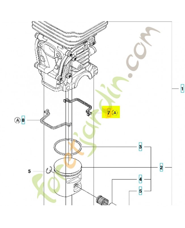 Joint 544396001. Pièce de rechange Husqvarna