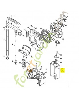 Réservoir a détergent 4768-701-0800. Pièce détachée Stihl / Vicking