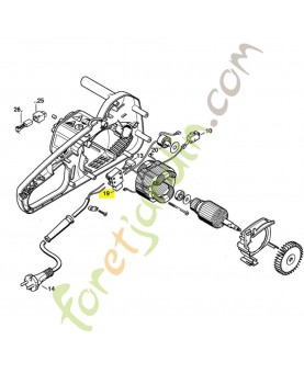 Interrupteur m/a 1208-435-0305. Pièce détachée Stihl / Vicking
