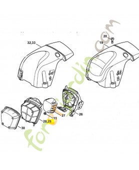 Filtre a air 1140-140-4402. Pièce détachée Stihl / Vicking