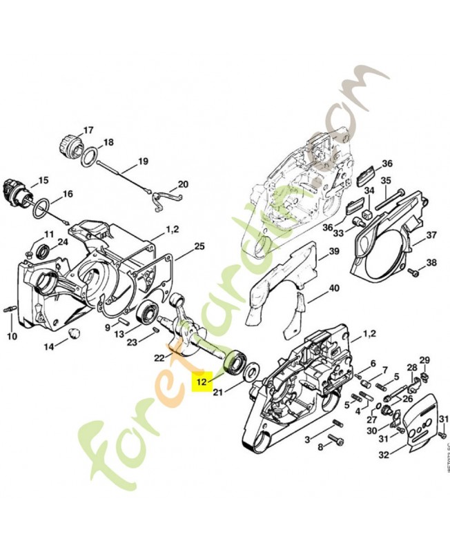 Roulement bille 15x35x13 9523-003-4266. Pièce détachée Stihl / Vicking