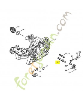 Vis a embase m10/m8 0000-664-2407. Pièce détachée Stihl / Vicking