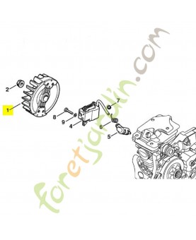 Rotor ms 270/280 1133-400-1204. Pièce détachée Stihl / Vicking