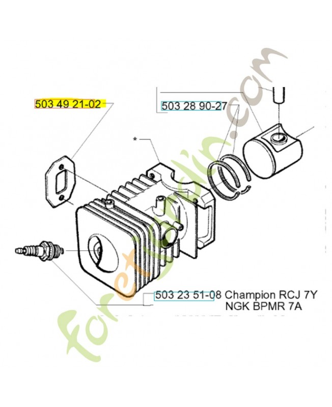 Joint référence 503492102 HUSQVARNA