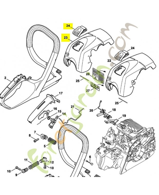 Capot référence 1139-140-4703 STIHL