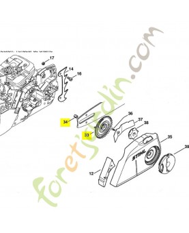 Rondelle de tension de chaine Stihl Ref : 1135-660-3000