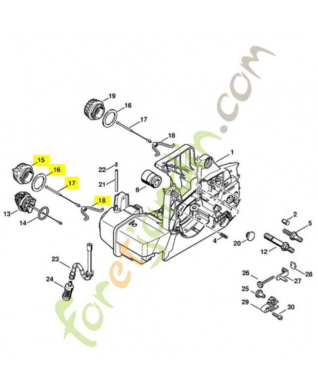 Bouchon réservoir complet 1127-350-0500