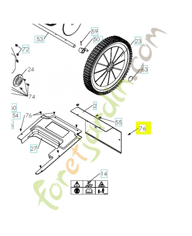 Vis tole 4.2x16 référence 519653426 husqvarna