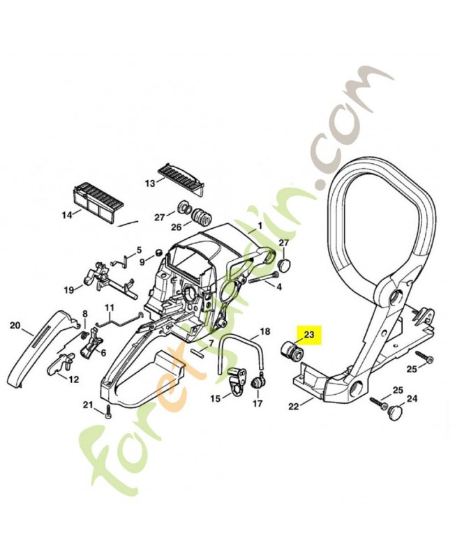 Butoir référence 1123-790-9900 STIHL