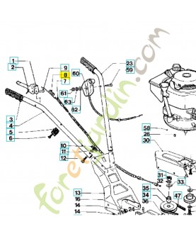 Ressort 531205326. Pièce de rechange Husqvarna