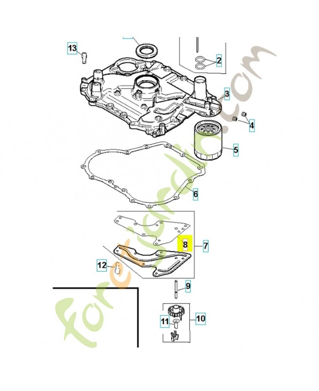 Joint 531029546. Pièce de rechange Husqvarna Joint 531029546. Pièce de rechange Husqvarna