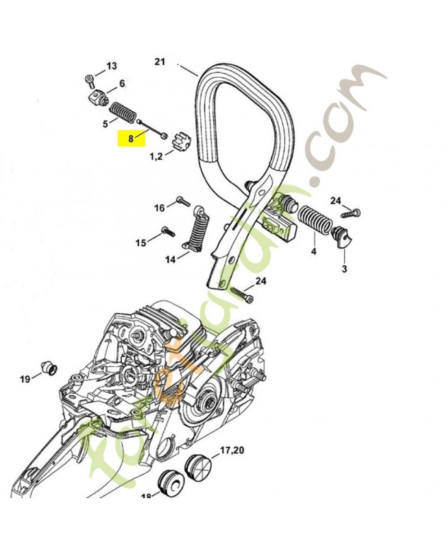Arretoir 1135-790-8100. Pièce détachée Stihl 