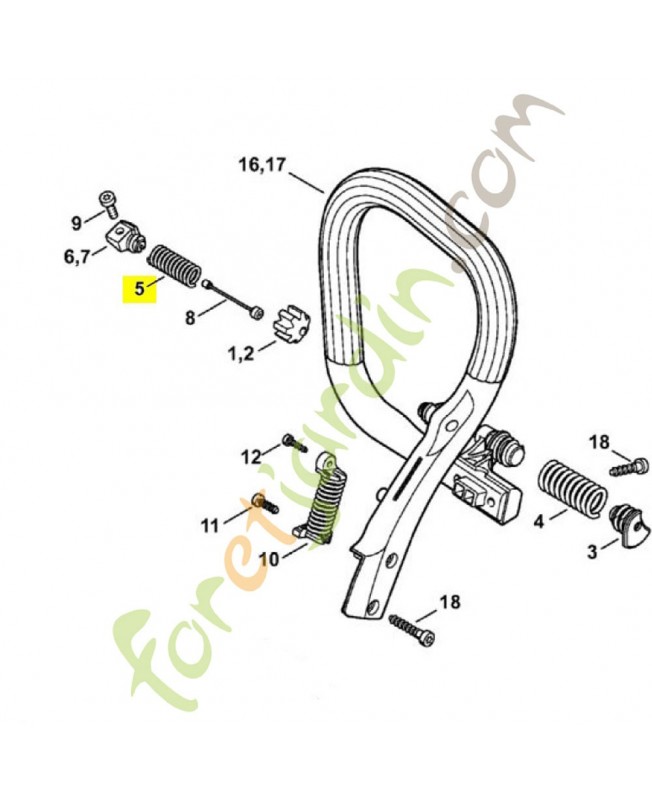 Ressort 1141-791-3102 stihl