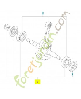 Kit de roulement 591465401. Pièce détachée Husqvarna