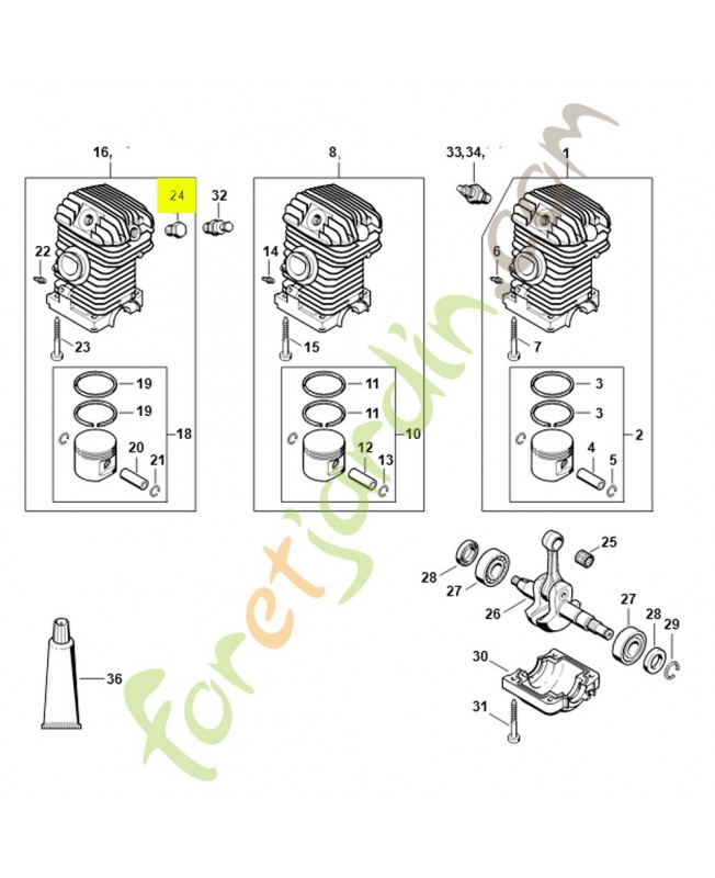 Bouchon 1122-025-2200 STIHL
