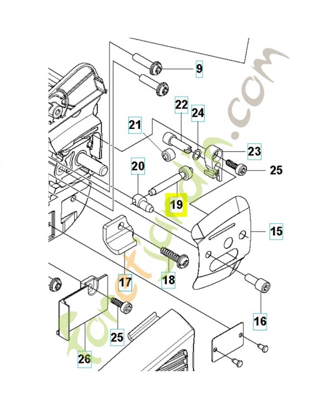 VIS SANS FIN 501904301. Pièce détachée Husqvarna VIS SANS FIN 501904301. Pièce détachée Husqvarna