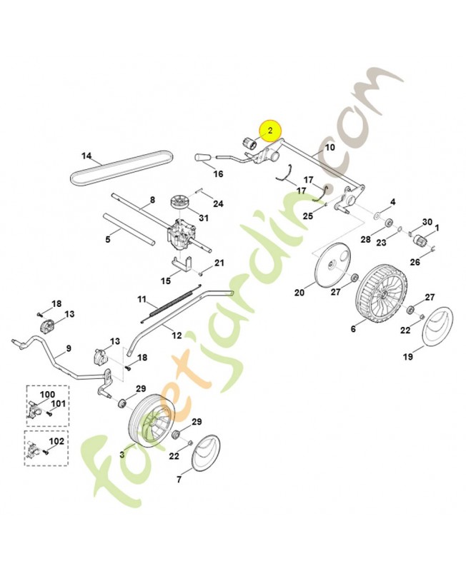 Pignon. Pièce de rechange Sithl / Vicking référence 6105-704-7410