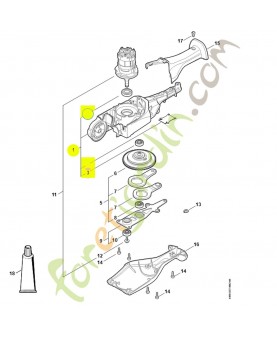 Carter de reducteur Stihl ref. 4859-640-0515 Remplace référence 4859-640-0500, 4859-640-0510