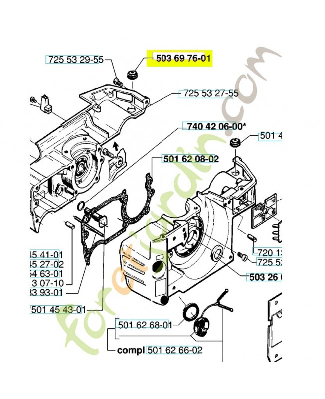 Passage référence 503697601 husqvarna