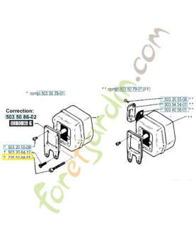 Vis 725536855. Pièce de rechange Husqvarna
