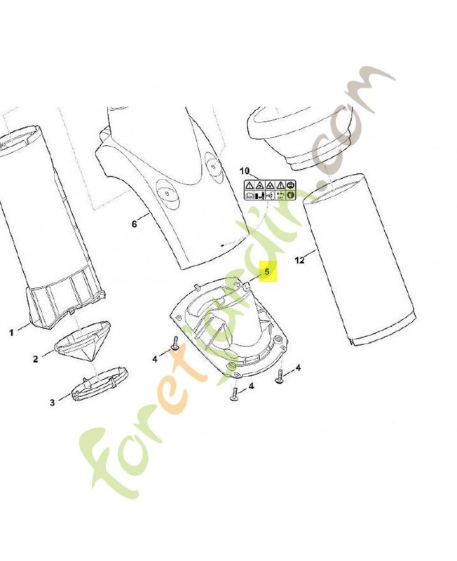 Garniture. Pièce de rechange Sithl / Vicking référence 6008-701-1620
