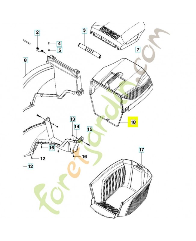 bac 502447101- Pièce de détachée Husqvarna