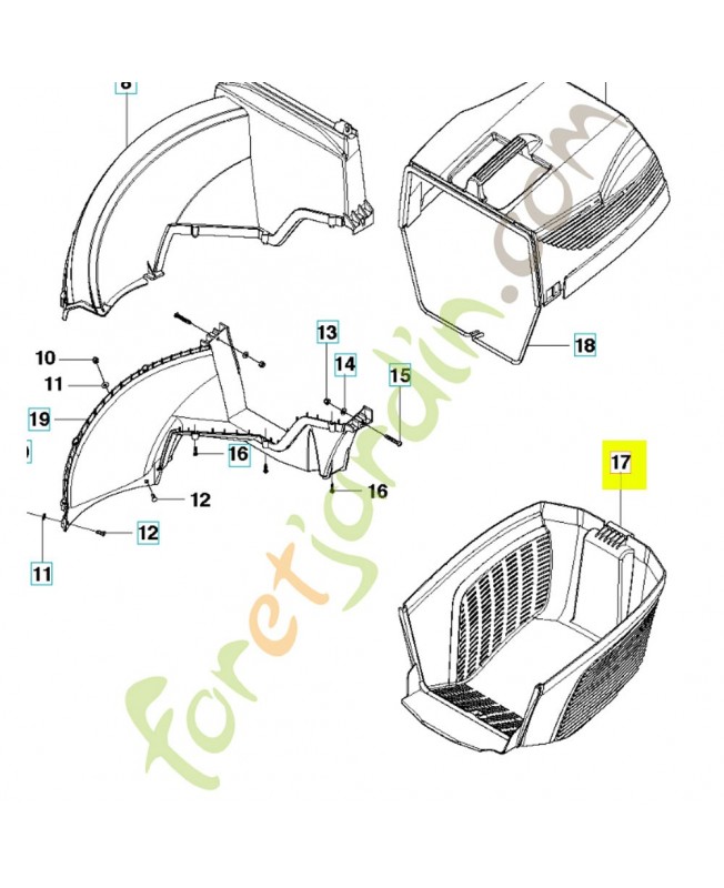 Sac 501987601- Pièce de détachée Husqvarna Sac 501987601- Pièce de détachée Husqvarna