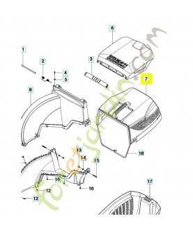 Bac de ramassage 501987701. Pièce de rechange Husqvarna