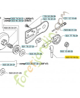Conduit d'huile 503101601 husqvarna