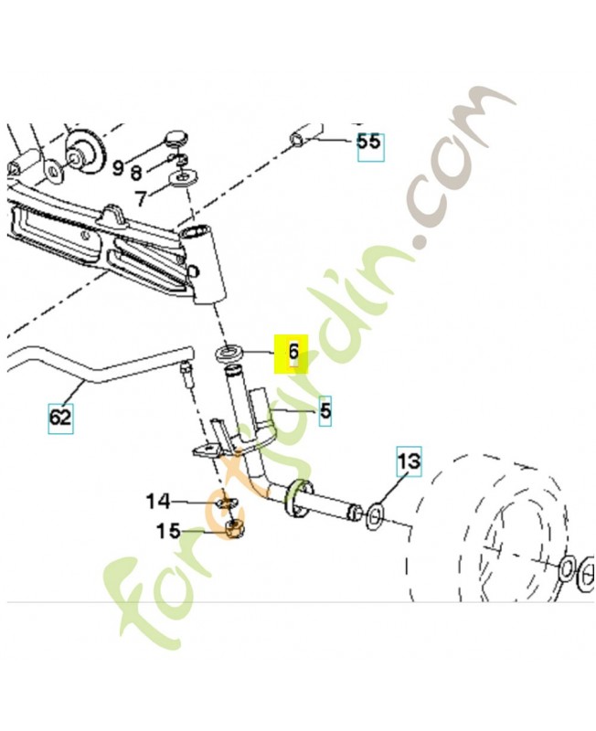 Rondelle d'appui traitee 532006266 husqvarna