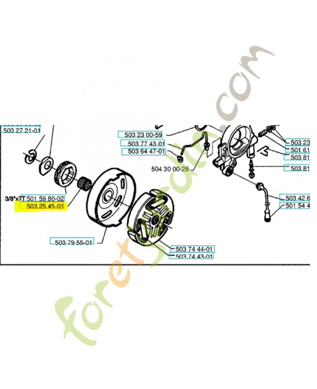 Cage a aiguilles 503432001 husqvarna