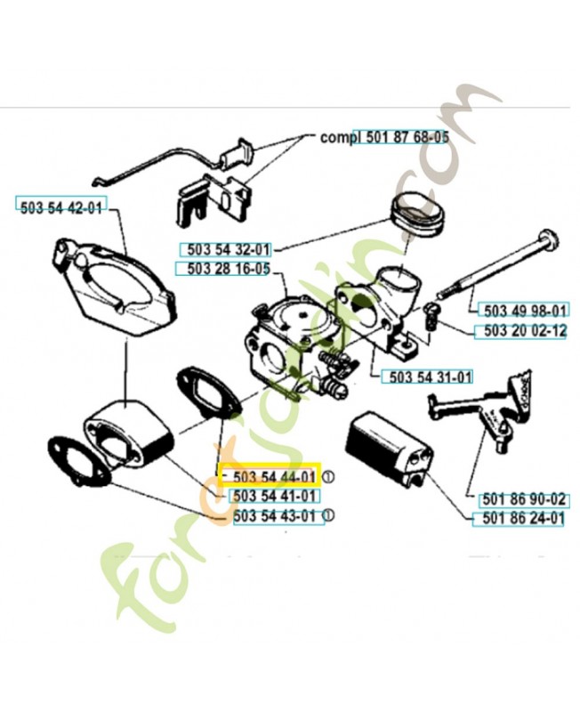 Joint 503544401. Pièce de rechange Husqvarna
