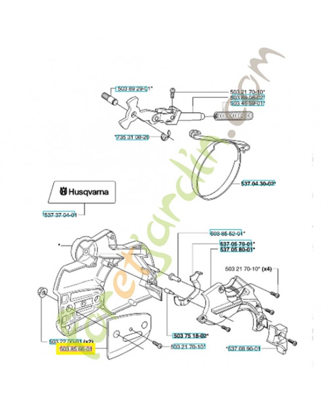 Plaque 503856601 husqvarana
