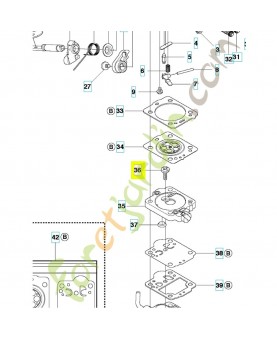 Vis 504028201. Pièce de rechange Husqvarna