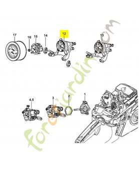 Socle de filtre 1143-141-0903. Pièce détachée Stihl / Vicking