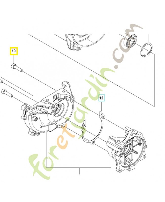 Vis 504114301. Pièce de rechange Husqvarna