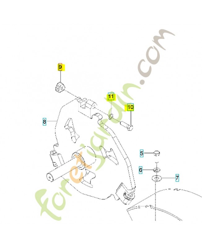 Kit 3 dents roche pour sg13 525435303. Pièce de rechange Husqvarna Kit 3 dents roche pour sg13 525435303. Pièce de rechange Husqvarna