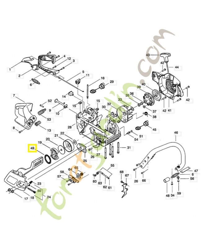 Ressort 530094188 et 599588501 . Pièce de rechange Husqvarna