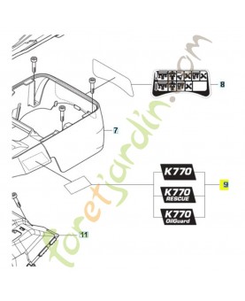 Autocollant husqvarna réf : 574231605