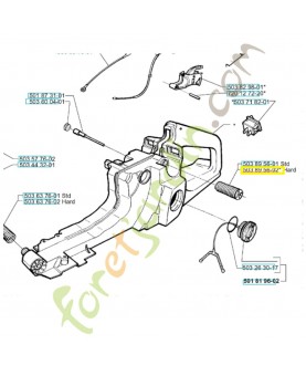 Amortisseur 503895602. Pièce détachée Husqvarna