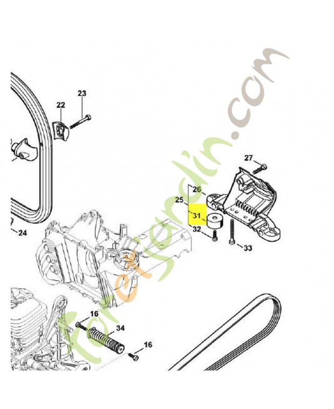Butoir caoutchouc. Pièce de rechange Sithl référence 4205-790-9300