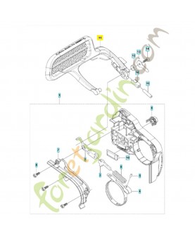 Protège main 587872701. Pièce détachée Husqvarna
