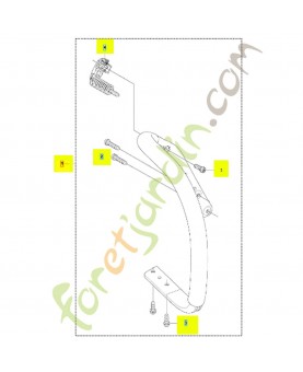 poignée 575388905. Pièce de rechange Husqvarna