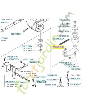 Anneau de sécurité 735312600. Pièce de rechange Husqvarna