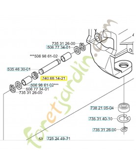 anneau 740681421. Pièce de rechange Husqvarna