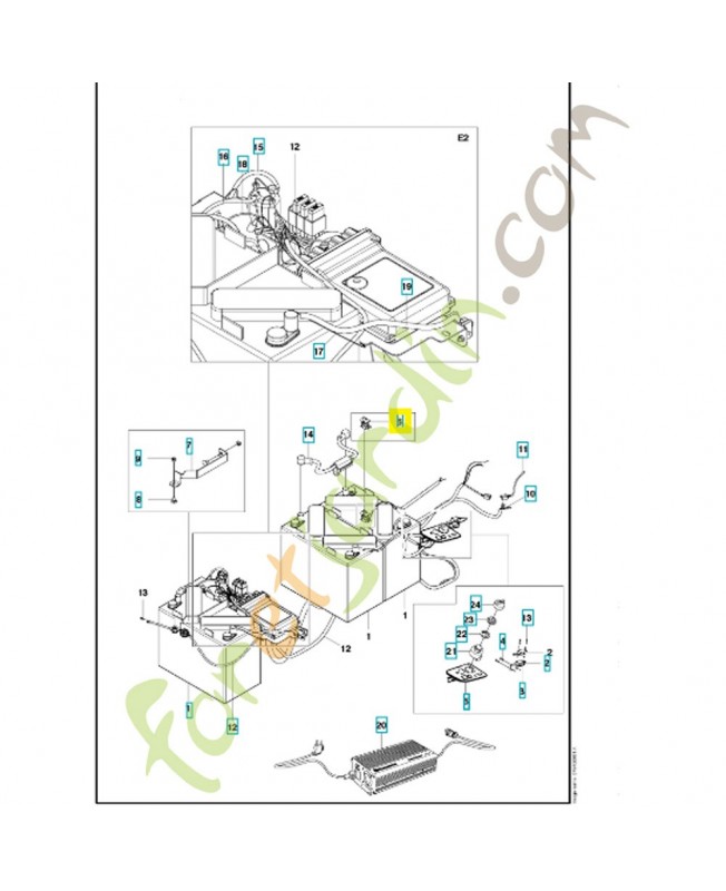 Interrupteur 506909601. Pièce de rechange Husqvarna