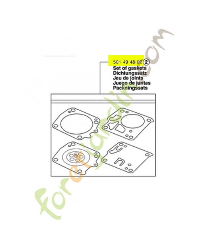 Jeu de joints 501494802 husqvarna