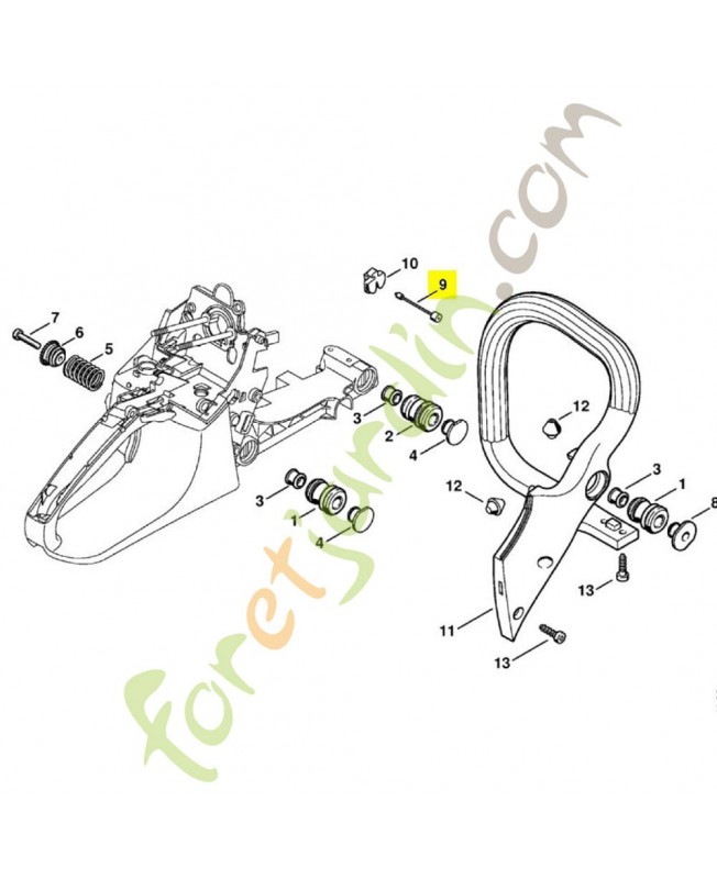 Arretoir référence 1133-790-8100 stihl Arretoir référence 1133-790-8100 stihl
