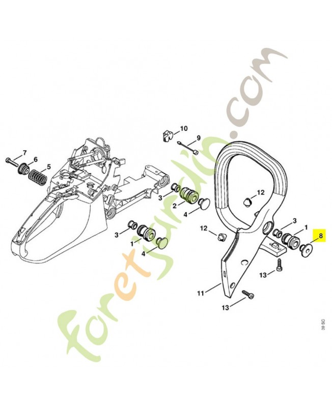 Bouchon 1133-791-7300. Pièce détachée Stihl / Vicking Bouchon 1133-791-7300. Pièce détachée Stihl / Vicking
